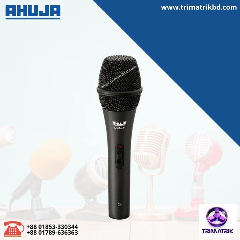Ahuja ADM-411 Microphone Supercardioid Dynamic Music & Vocal