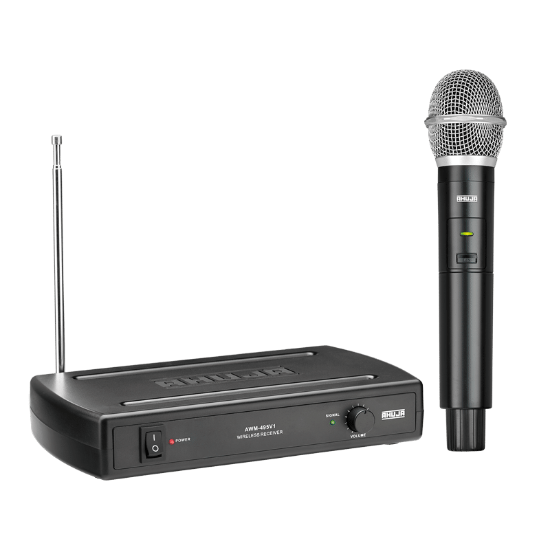 Ahuja AWM-495V1 1-Hand VHF Wireless Microphone