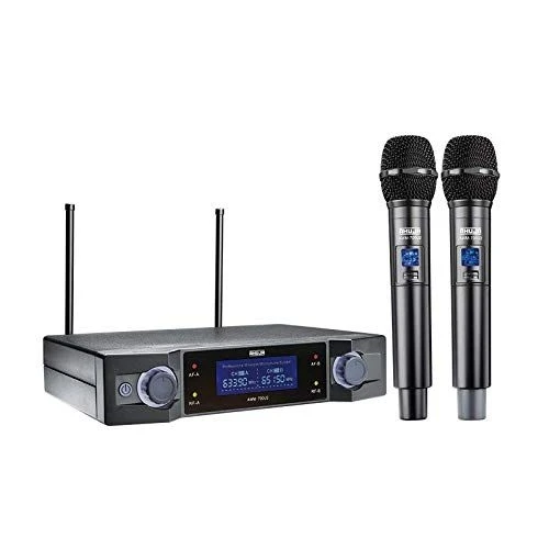 Ahuja AWM-700U2 UHF Dual Handheld Wireless Microphone