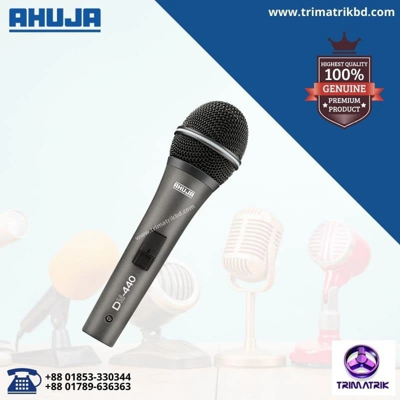 Ahuja DM-440 Unidirectional Dynamic PA Applications Microphone