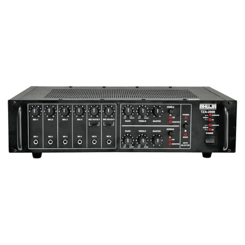 Ahuja TZA-2000 – 200 Watts 2 Zone PA Mixer Amplifier