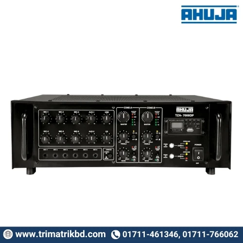 Ahuja TZA-7000DP 700 WATTS with Built-in Digital Player 2 ZONE PA MIXER AMPLIFIER