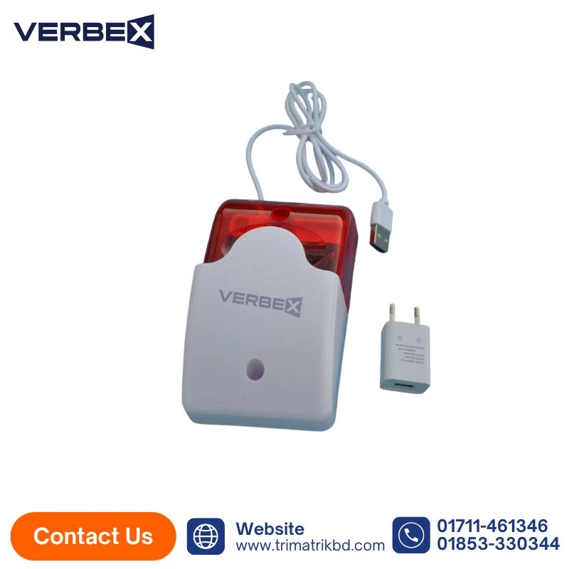 Verbex VT-APS103  Wireless Indoor Sound and Light Siren Portable Siren