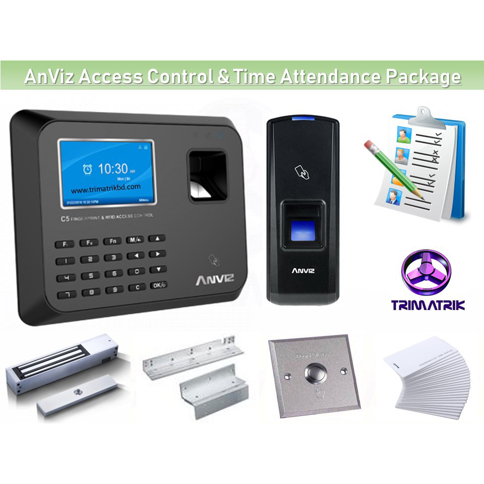 Anviz Fingerprint Access Control & Time Attendance Package – 02