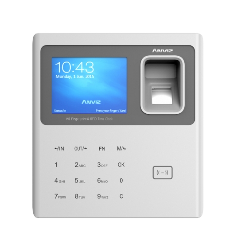 Anviz W1 Colour Screen Fingerprint & RFID Clocking in Machine