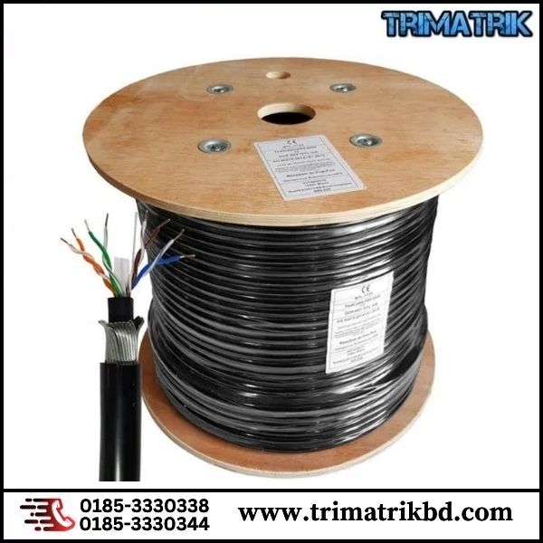 D-Link CAT6 UTP Outdoor Cable #NCB-C6UBLKR-305-O