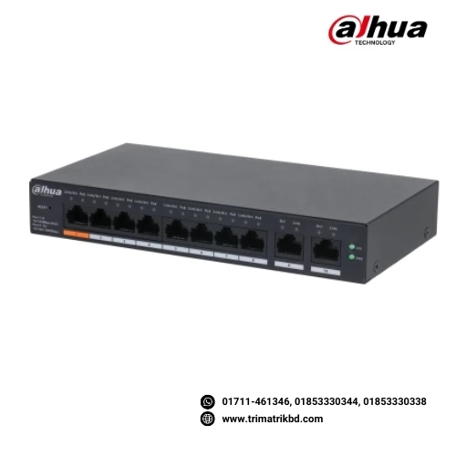 Dahua DH-CS4010-8ET-60 10-Port Cloud Managed Desktop Switch with 8-Port PoE