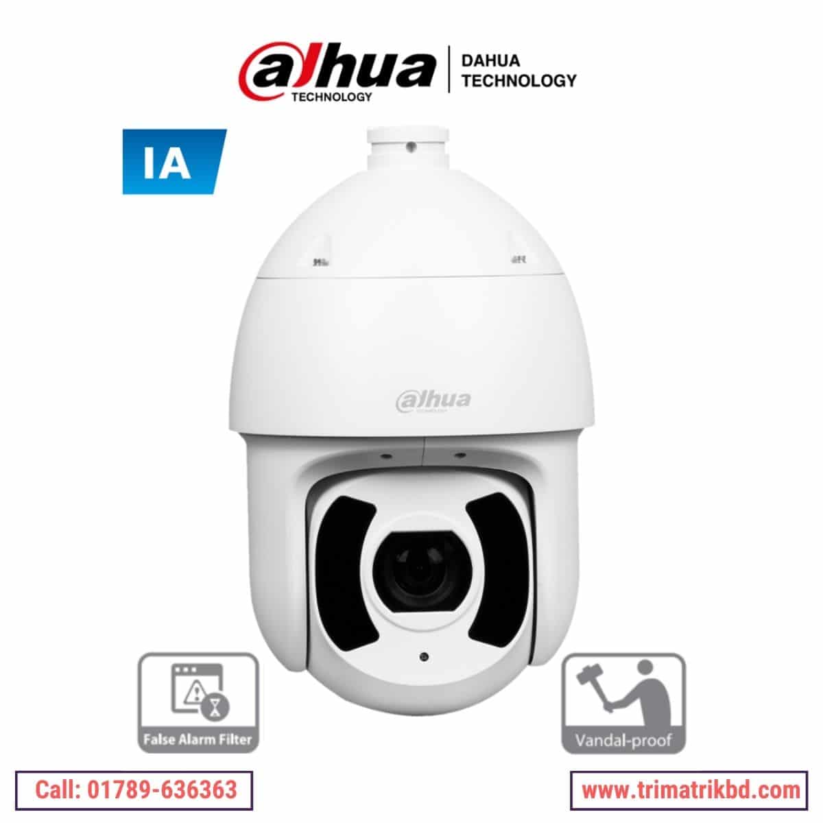 Dahua SD6CE445XA-HNR 4MP 45x Starlight IR WizSense Network PTZ Camera