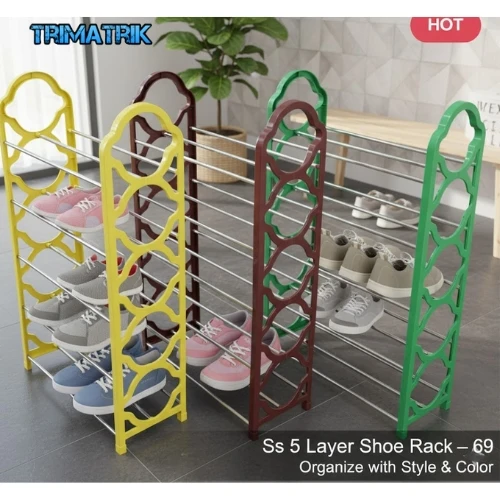Buy SS 5 Layer Shoe Rack – 69 Online | Strong & Stylish Storage Solution