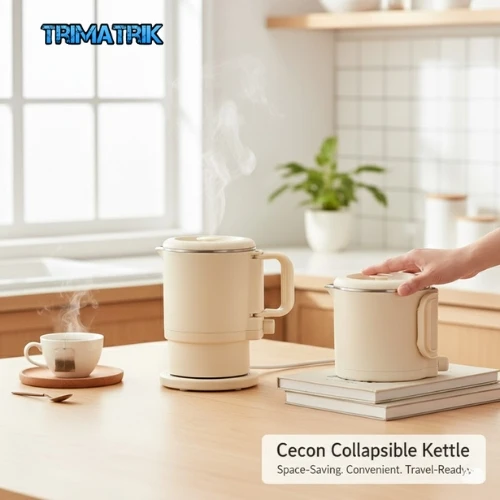 Cecon Collapsible Kettle – Portable, Foldable & Travel-Friendly Design
