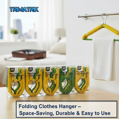 Folding Clothes Hanger – Space-Saving, Durable & Easy to Use