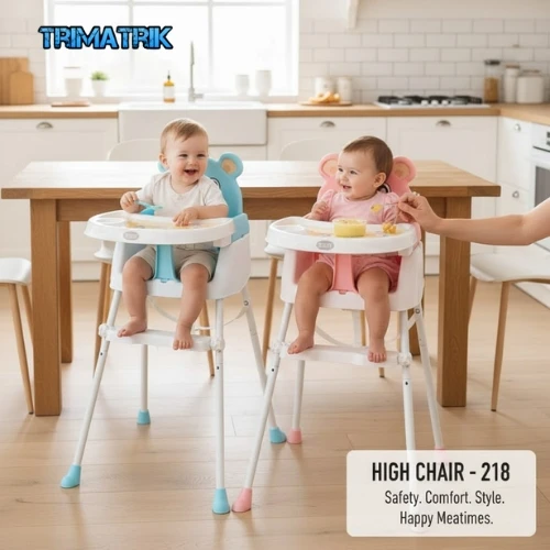 High Chair -218 – Comfortable, Safe & Adjustable Baby Feeding Chair