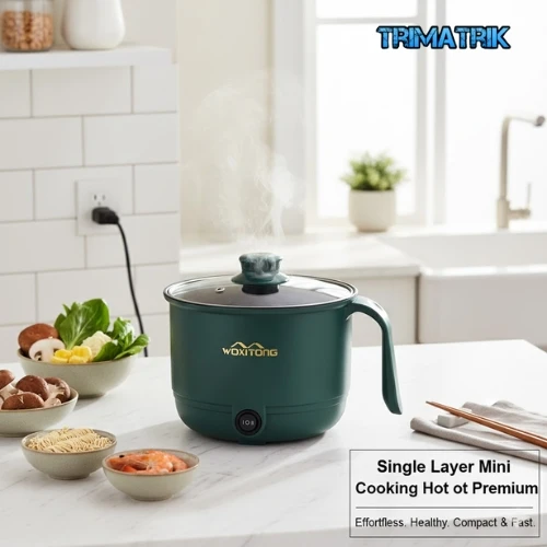 Singel Layer Mini Cooking Hot Pot Premium