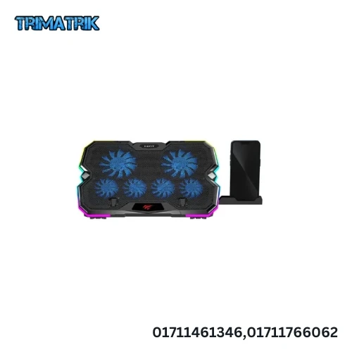 Havit F2068 Gamenote Rgb Laptop Cooling Pad Plus Mobile Holder