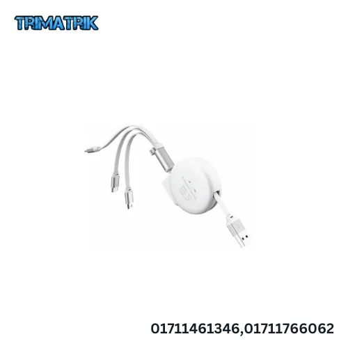 Havit H679 1m 3-in-1 Micro Android Iphone And Type-c Data And Charging Cable