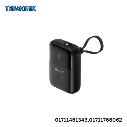 HAVIT PB5215 BEST POWER BANK WITH USB-C & LIGHTNING CABLE