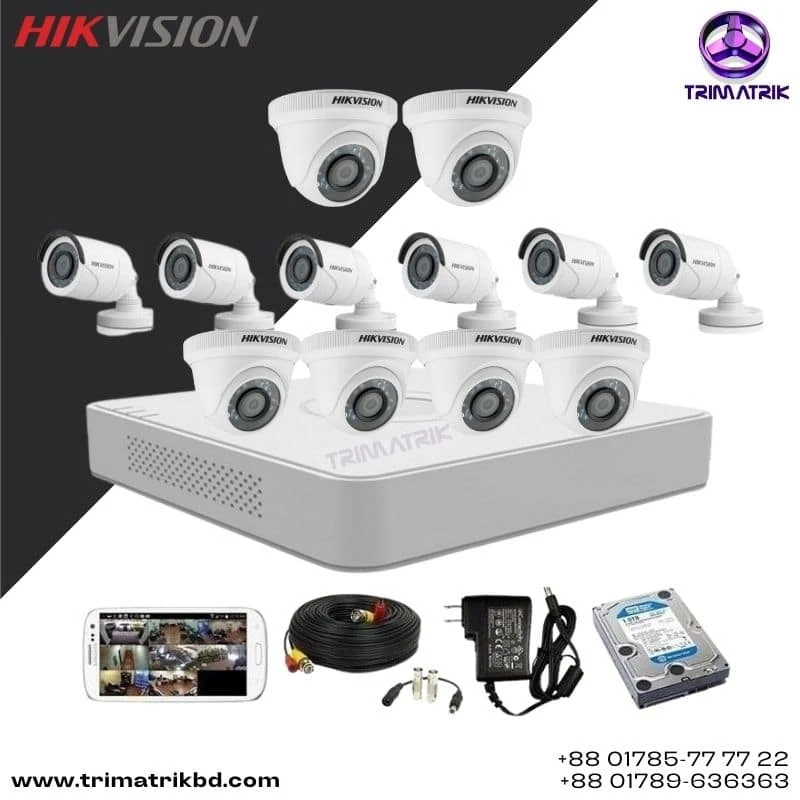 Hikvision 12 CCTV Camera Package