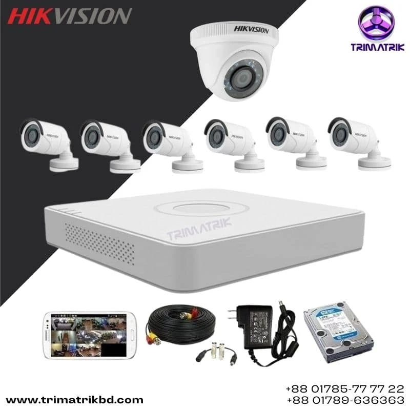 Hikvision 7 CCTV Camera Package