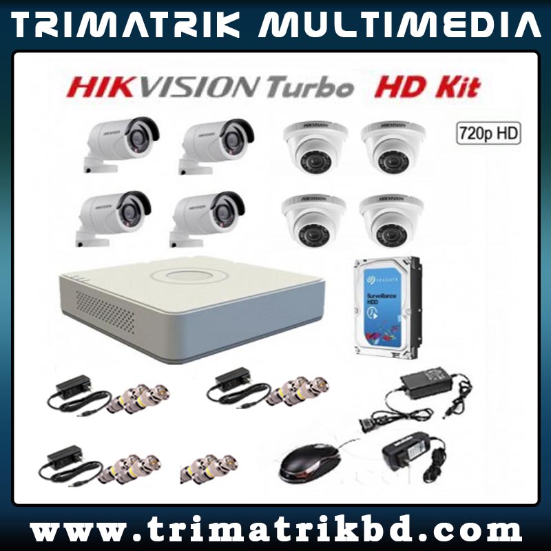 Hikvision 08 CCTV Camera Package