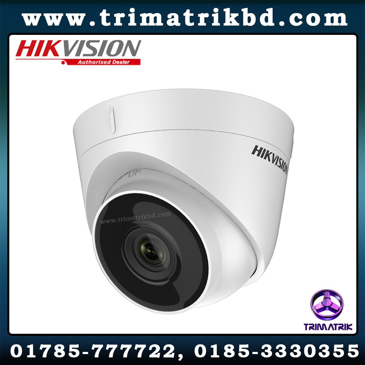 Hikvision DS-2CD1323G0E-I 2MP 1080P Full HD Fixed IR Turrent IP Dome Camera