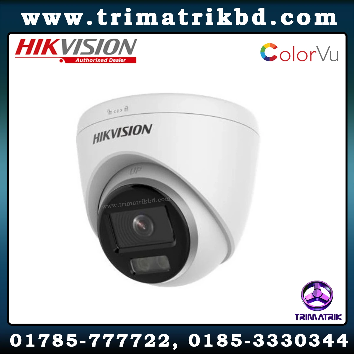 Hikvision DS-2CD1347G0-L 4MP ColorVu Fixed Turret Network Dome Camera
