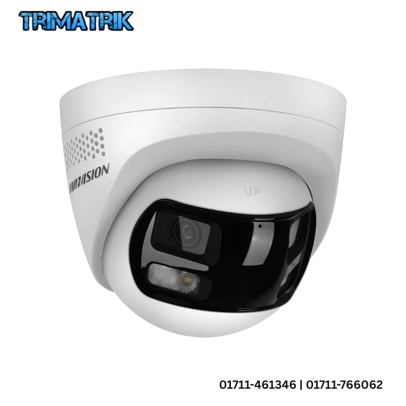 Hikvision  DS-2CD1383G2P-LIUF/SL  8MP Dual Lens Stitched Wide Angle Smart Hybrid Light Fixed Turret Network Camera Price