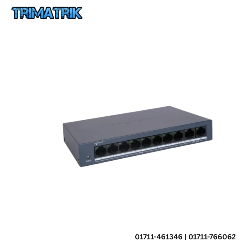 Hikvision DS-3E0110MP-E/M 8-Port Fast Ethernet Unmanaged PoE Switch | Price in Bangladesh