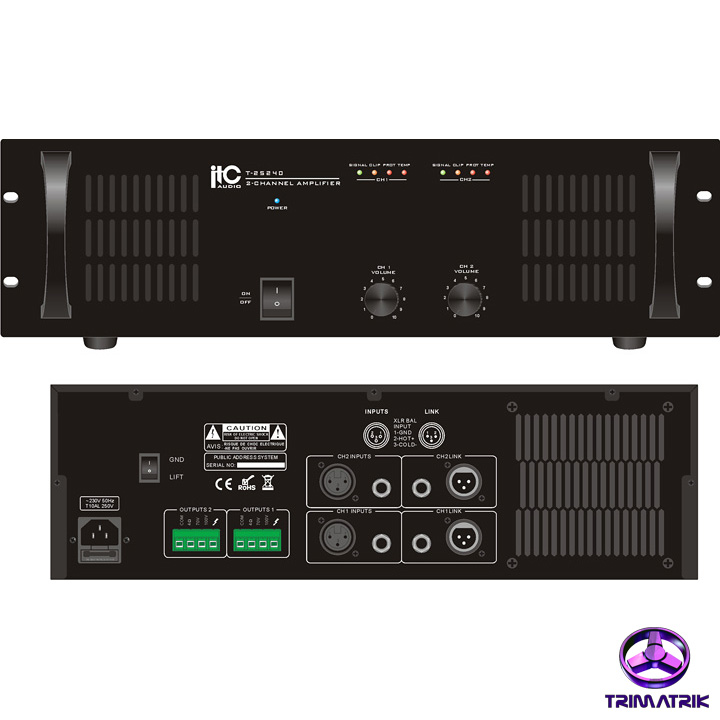 ITC T-2S240 Two Channel Power Amplifier