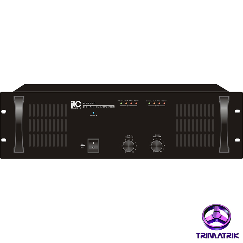 ITC T-2S350 Series Dual Channel Mosfet Public Address Power Amplifier