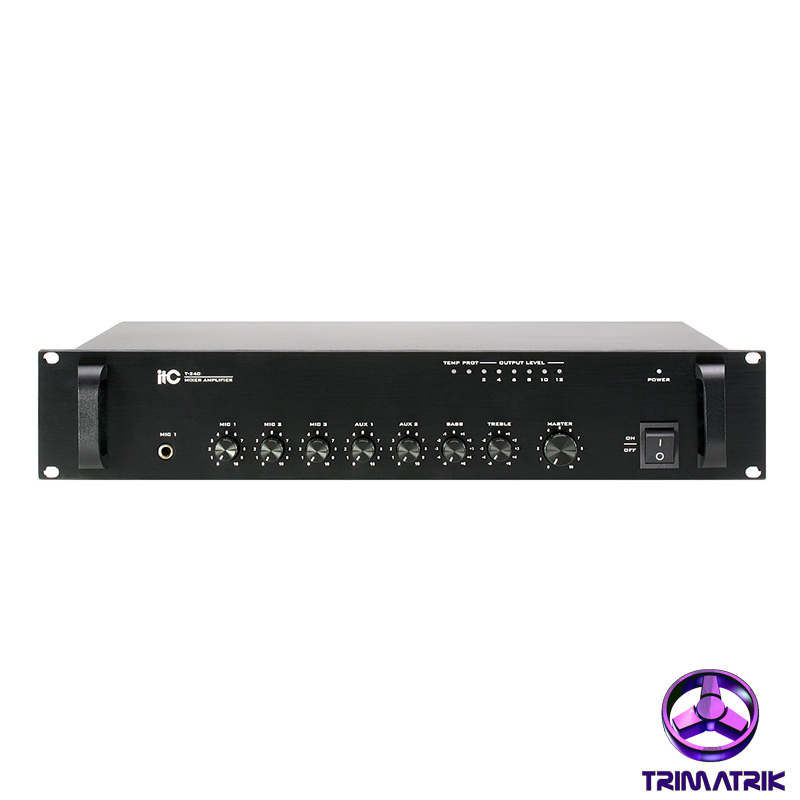 ITC T-240B Public Address Mixer – 240W Power Rating