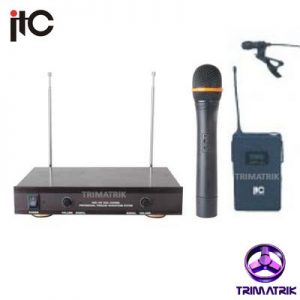 ITC T-521F VHF Wireless Microphone (Hand+Lapel)