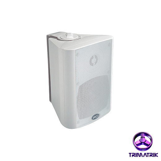 ITC T-774 4 Inch Two Way Wall Mount Speaker(2.5W-5W-10W-20W) PW