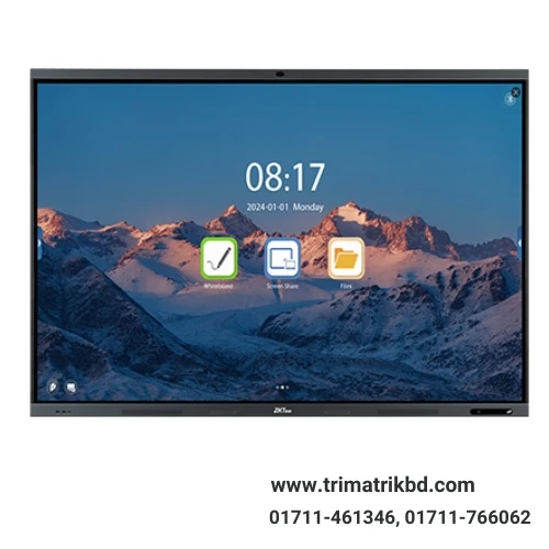 ZKTeco SC02-I375A 75” Interactive Display for Smart Business & Education
