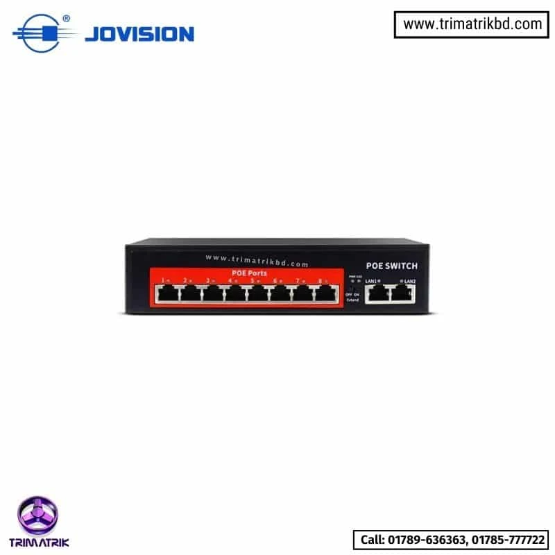 Jovision JVS-S10-8P 8-Port POE Switch