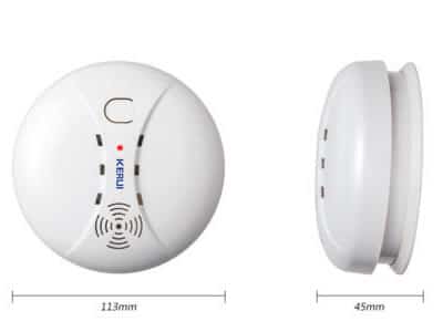 KERUI GS04 Wireless Fire Protection Smoke Detector Portable Alarm Sensor