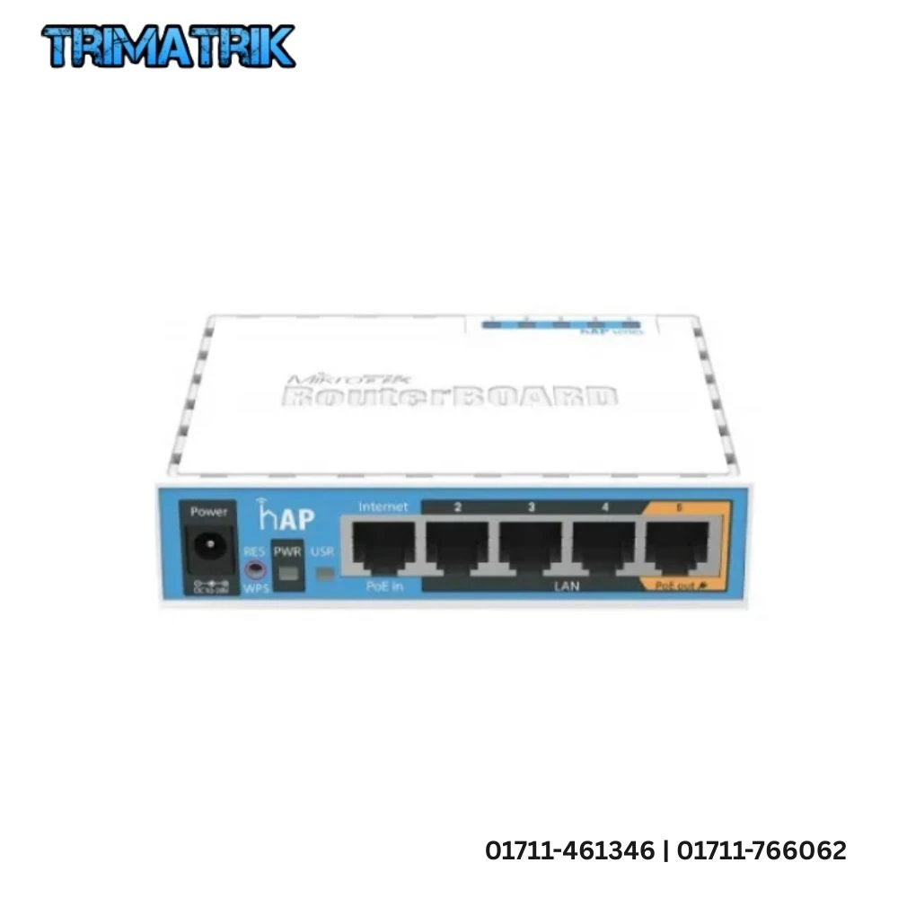 Mikrotik RB951Ui-2nD (hAP) RouterBOARD 2.4GHz 802.11n 300Mbps Wireless Router Best price in BD