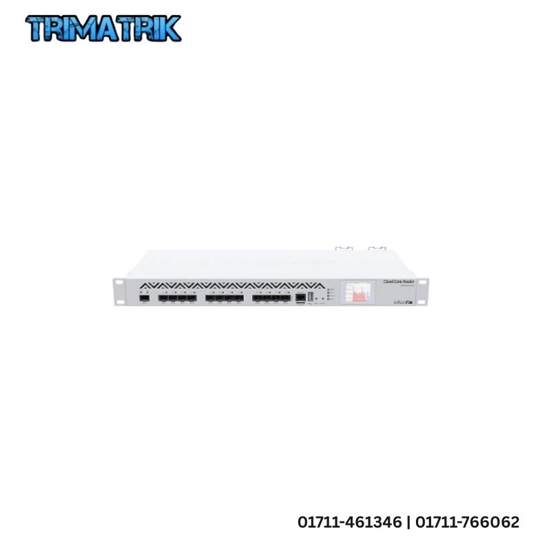 Mikrotik CCR1016-12S-1S+ (RouterOS L6), with 1U rackmount case, 12 Fiber Ports , 1 10G Fiber Port Best Price