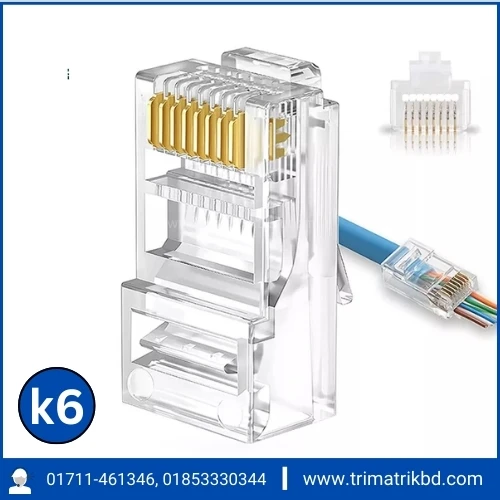 k6 High Quality CAT6 RJ45 Connector
