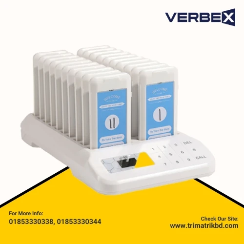 Verbex  VT-6830 Touch Keypad Smart Restaurant Guest Paging System with Display Receiver