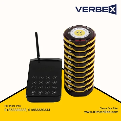 Verbex VT-6840A Restaurant Wireless Paging Queuing Calling System