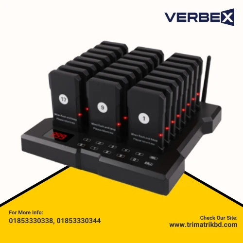 Verbex VT-9108  Touch Keypad Restaurant Calling Bell Set – Call, Cancel, Bill