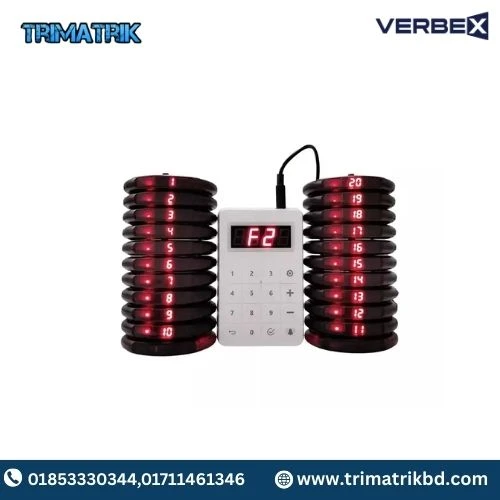 Verbex VT-JT-9303 Double Charging 20 Coaster Pagers Paging System