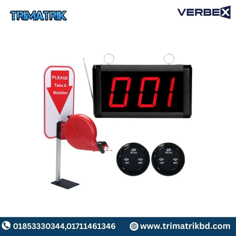 Verbex VT-K-302 K-O3 K-TS The Simple Queue Ticket Dispensing System
