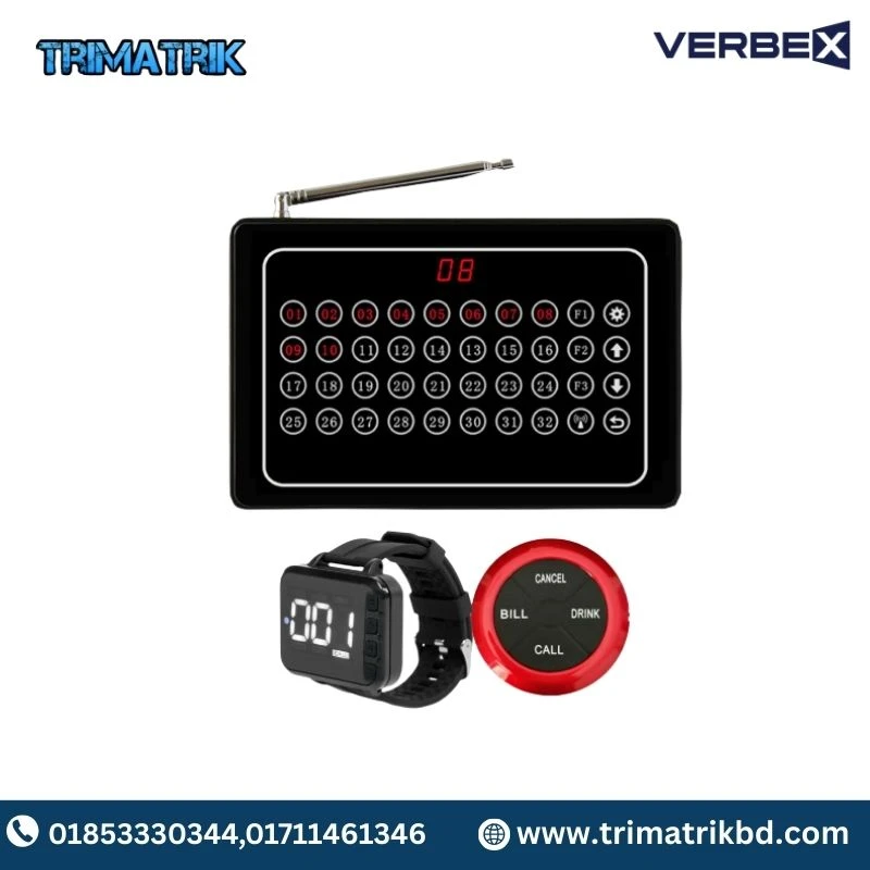 Verbex VT-K-2000AT K-O1 Calling System With Buzzer For Coffee Shop And Restaurant