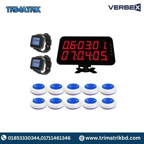 Verbex VT-K-2000C K-100 K-O3 1+2+10 Waiter Calling System