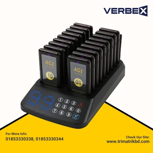 Verbex VT-6930  Touch Keypad Multi-Table Service Calling System with Bell Button