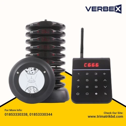Verbex VT-8110 Touch Keypad Table Calling System for Restaurants