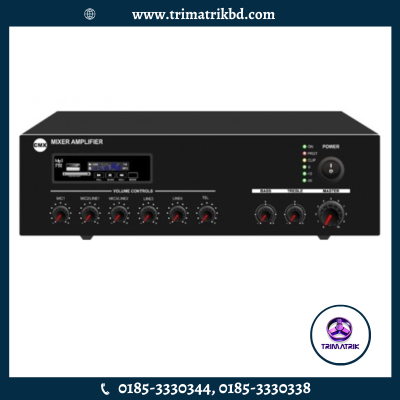 CMX EA-120 120W PA Amplifier with USB/SD & FM & Bluetooth
