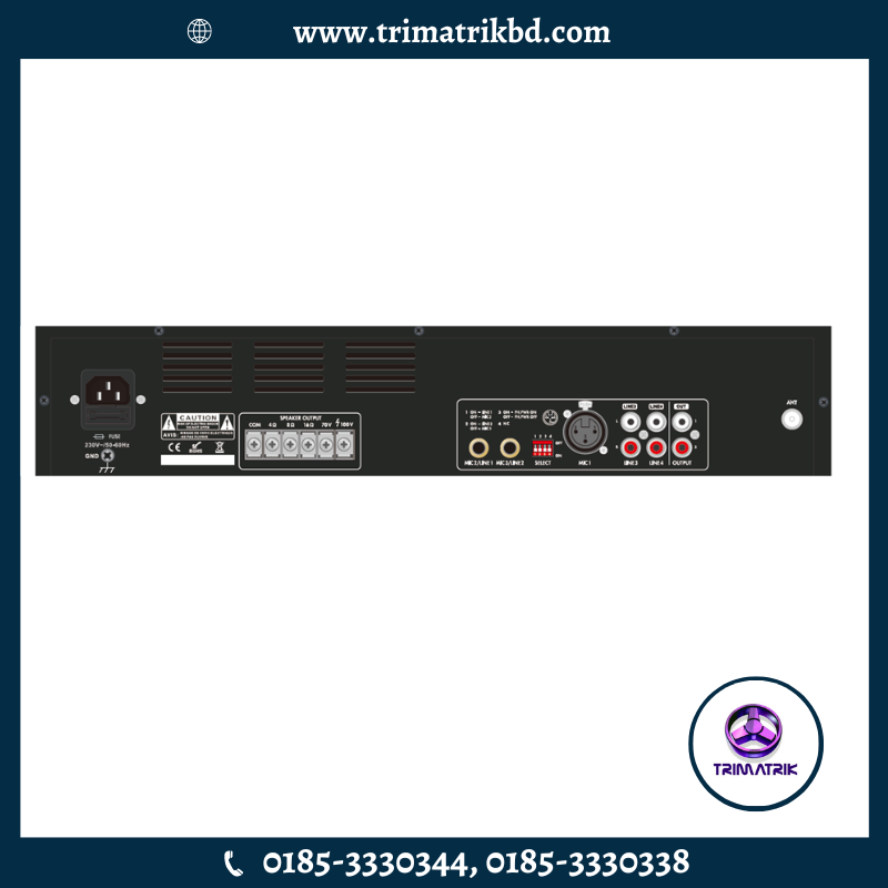 CMX EA-500A 500W Economy Mixer Amp with Mp3/FM/SD/Bluetooth