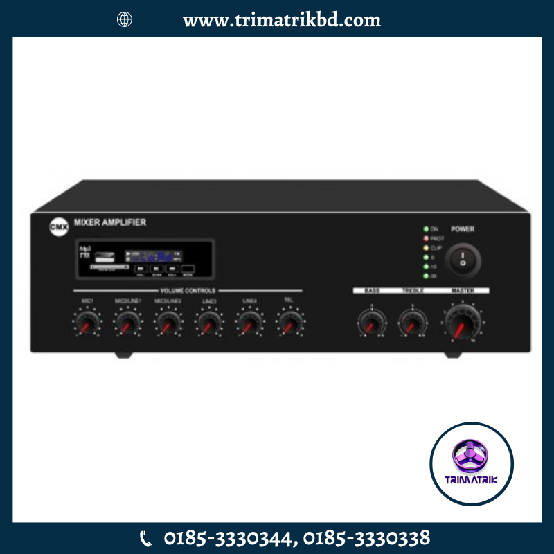 CMX EA-60 60W PA Amplifier with USB/SD & FM & Bluetooth